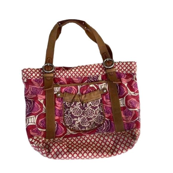 Fossil Bags Fossilfloralprint Tote Bag With Leather Details Whats